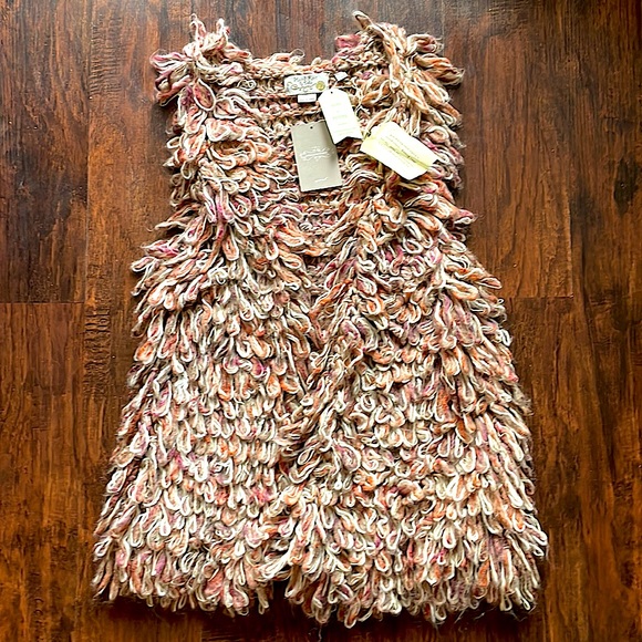 NWT Anthropologie Hand-Knit by Dollie Sweater Vest Size XS-S - Picture 2 of 10